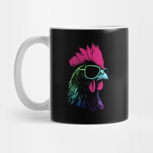 Chicken With Sunglasses Colors Mug